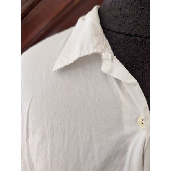 Abercrombie & Fitch Co. White Cotton Button-Up Shirt M - Picture 2 of 6